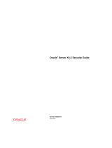 Oracle netra X5-2 Security Manual