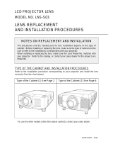 Sanyo LNS-S03 - Zoom Lens - 97 mm User manual