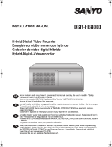 Sanyo DSR-HB8000 Installation guide