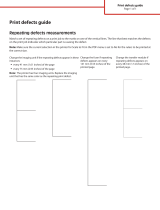 Lexmark C925 Print Defects Manual