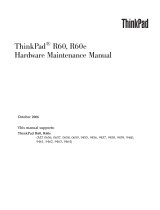 Lenovo THINKPAD R60 Hardware Maintenance Manual