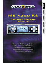 VDO MO 4254 Owner's manual