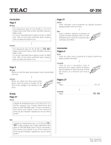 TEAC GF-350 Installation guide