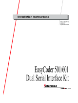 Intermec EasyCoder 601XP Installation Instructions Manual