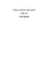 X-Micro APEX Flash Stick User manual