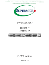 Supermicro SUPERSERVER 1028TR-T User manual