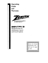Zenith Sentry 2 Series Operating Manual & Warranty