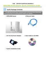 BCM Communication BPR1000 Series User manual