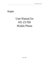 Haier Telecom (Qingdao) HG-Z1700 User manual