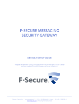 F-SECURE MESSAGING SECURITY GATEWAY - Installation guide