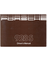 Porsche 928 S 1986 Driver Manual