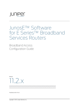 Juniper JUNOSE SOFTWARE 11.2.X - BROADBAND ACCESS CONFIGURATION GUIDE 7-20-2010 Configuration manual