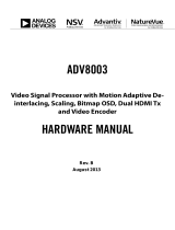 Analog Devices ADV8003 User manual