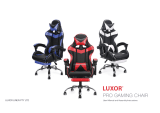 Luxor Pro Gaming Chair User manual and assembly instructions