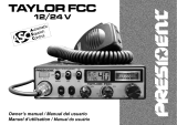 PRESIDENT Taylor FCC Owner's manual