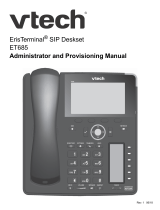 VTech ET685 Administrator And Provisioning Manual