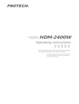 protech HDM-2400W Owner's manual