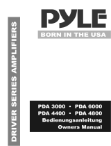 Pyle PDA 4800 Owner's manual