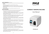 Pyle PRMBN200 User manual