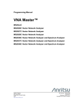 Anritsu VNA Master MS2037C Programming Manual