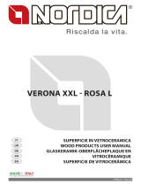 La Nordica Ceramic glass top kit for the Rosa L - Verona XXL cookers Owner's manual