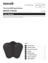 Maxell MXES-FR230 Foot Use EMS Sport Device User manual