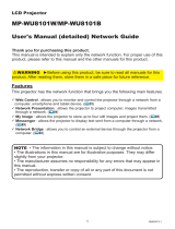 Maxell MPWU8101W Network Guide