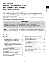 Maxell MPWU5503 User guide