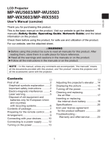 Maxell MPWU5603 Owner's manual