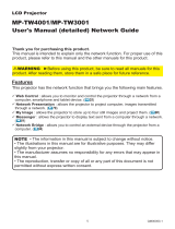 Maxell MPTW4001 Network Guide