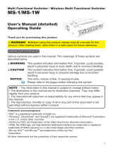 Hitachi MS1 Owner's manual