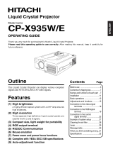 Hitachi CPX935E User manual