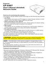 Hitachi CP-X809W User manual
