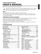 Hitachi CPX325 User manual