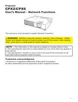 Hitachi CP-X2 - XGA LCD Projector User manual