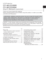 Hitachi CPWX5506M User guide