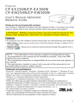 PJLink CP-EW250N User manual