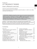 Hitachi CPTW3005 User guide