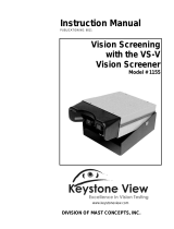 Keystone View 1173 CVS-V Standard. Computer Controlled Vision Screener Owner's manual