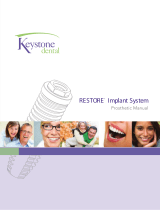 Keystone Dental RESTORE Prosthetic Manual