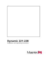 Marantec Dynamic 1 221 - 228 Owner's manual
