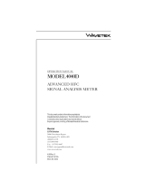 Wavetek 4040D Owner's manual