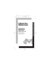 Wavetek Meterman DM9 User manual