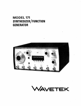 Wavetek 171 User manual