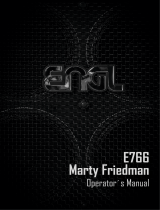 Engl Marty Friedman “INFERNO” Signature E766 Owner's manual