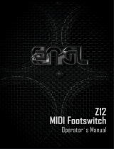 Engl Z12 Footswitch Owner's manual