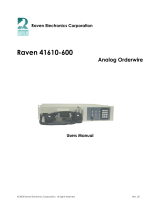 Raven 40610-600 Orderwire System Quick Reference Manual
