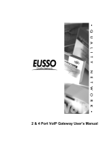 Eusso 2 & 4 Port VoIP Gateway User manual
