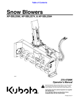 Kubota AP-SBL2566 User manual
