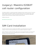 Maestro E206XT Quick start guide